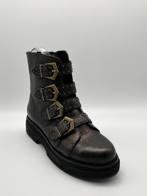 Ботинки черные с золотом | 5915449