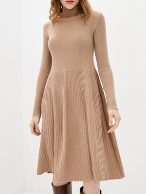 Сукня А-силуету кольору кемел | 5915525