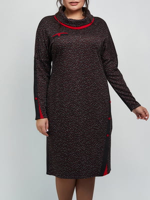 Платье-футляр комбинированного цвета в принт | 5915930