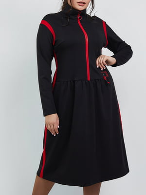 Платье А-силуэта черное | 5915951