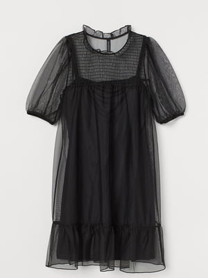 Платье А-силуэта черное | 5917328