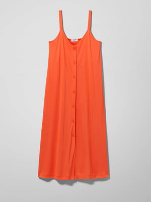Платье А-силуэта оранжевое | 5917834