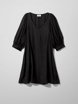 Платье А-силуэта черное | 5917843