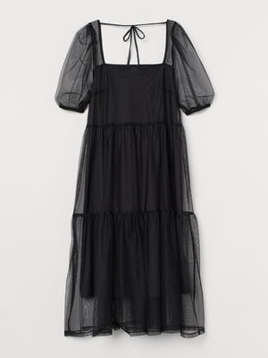 Платье А-силуэта черное | 5917866