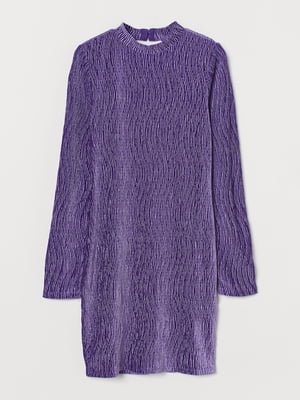 Сукня-футляр фіолетова велюрова | 5917911
