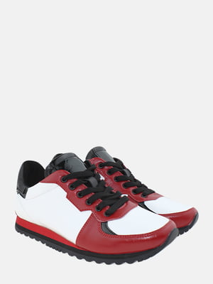 Кросівки біло-червоні | 5914915