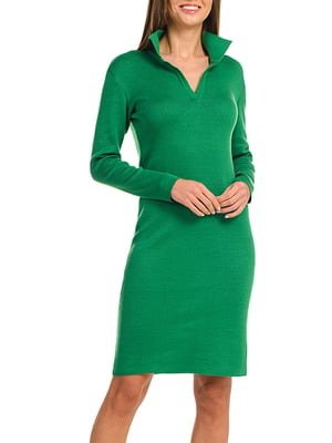 Платье-футляр зеленое | 5918555
