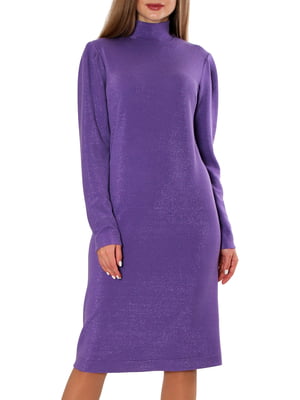 Платье-свитер сиреневого цвета | 5919444