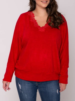 Пуловер червоний | 5918953