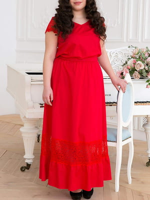 Сукня А-силуету червона | 5919084