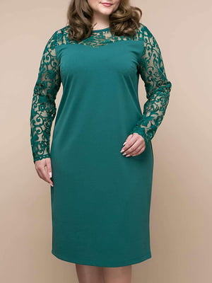 Сукня-футляр зелена | 5919172