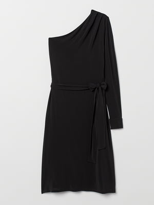 Платье А-силуэта черное | 5923397