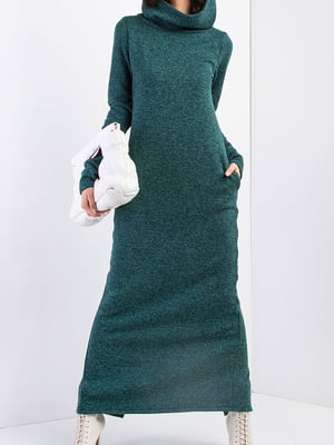 Сукня-светр зелена з начосом | 5923991
