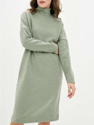 Платье-свитер зеленое | 5924004