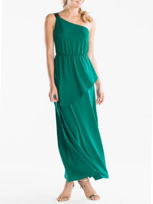 Платье А-силуэта зеленое | 5921912