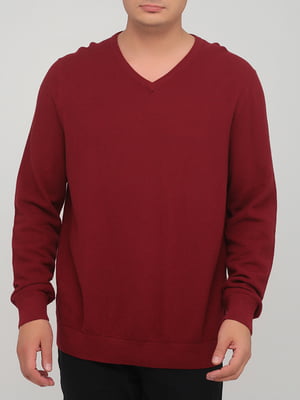 Пуловер бордовый | 5922755