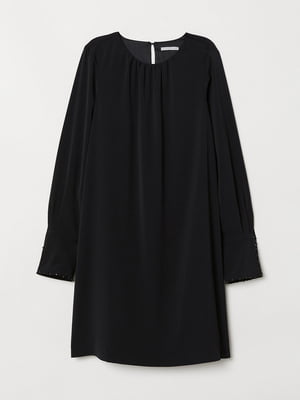 Платье А-силуэта черное | 5923256