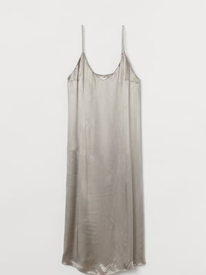 Платье в бельевом стиле серебристого цвета | 5923291