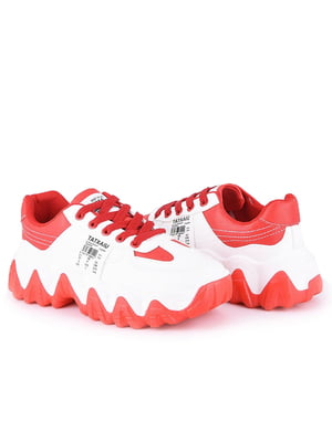 Кросівки біло-червоні | 5928950