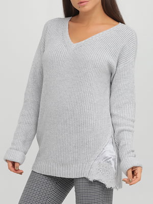 Пуловер светло-серый | 5929490