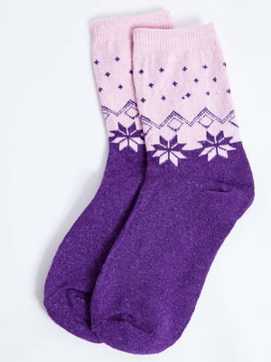 Носки двухцветные с принтом | 5932514