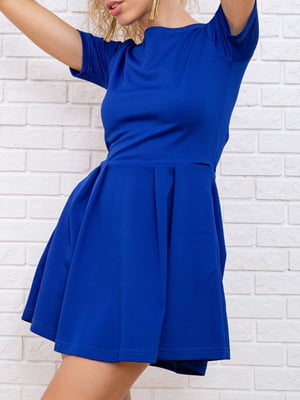 Платье А-силуэта синее | 5932602