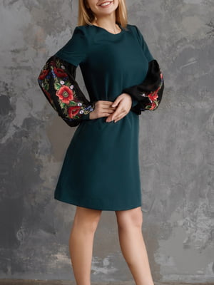 Сукня-вишиванка зелена | 5934079
