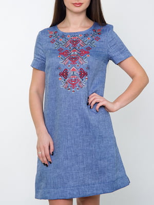 Сукня-вишиванка синя | 5934090