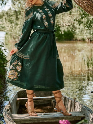 Сукня-вишиванка зелена | 5934141