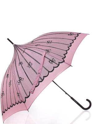 Зонт розовый в принт | 5937067