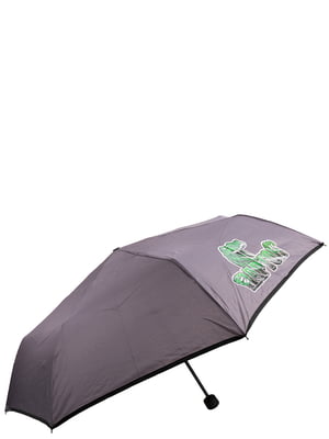 Зонт коричневый с рисунком | 5937212