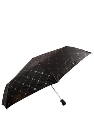 Зонт черный в принт | 5937873