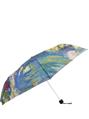 Зонт синий в принт | 5937874