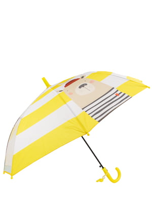 Зонт желтый в полоску | 5937966