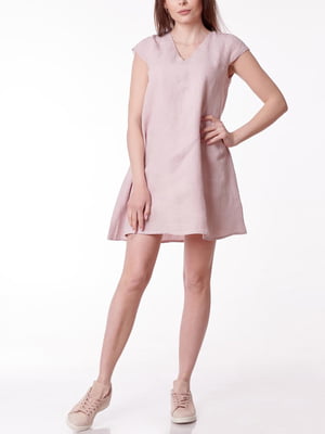 Платье-футболка розовое | 5938149