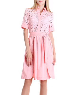 Платье А-силуэта розовое | 5938226