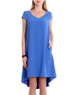 Платье А-силуэта синее | 5938227
