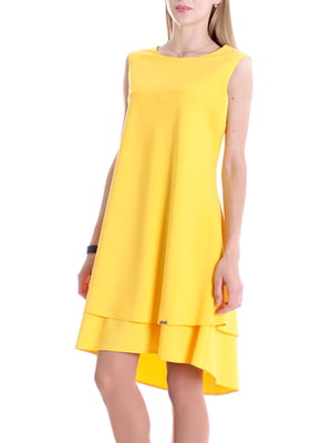 Платье А-силуэта желтое | 5938228