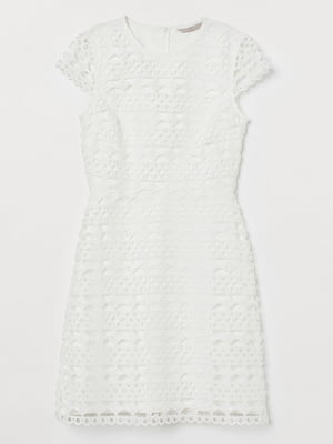 Платье А-силуэта белое | 5940815