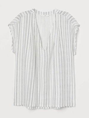 Блуза белая в полоску | 5947845