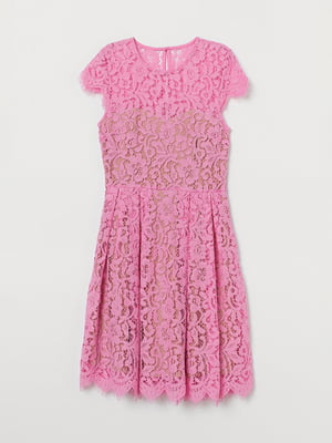 Платье А-силуэта розовое | 5948644