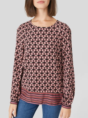 Блуза розовая в узор | 5948895