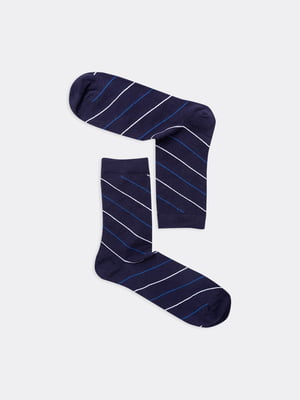 Шкарпетки сині в смужку | 5940766