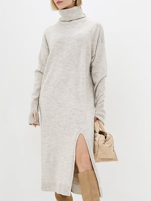 Платье-свитер бежевое | 5951697