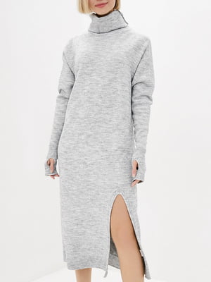 Платье-свитер светло-серое | 5951700