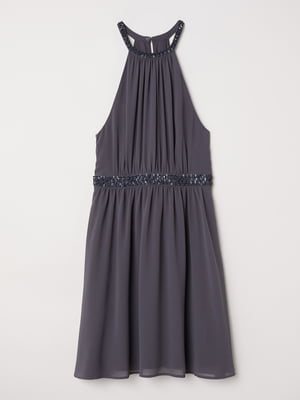 Платье А-силуэта темно-серое | 5952954
