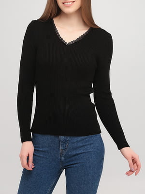 Пуловер чорний | 5953289
