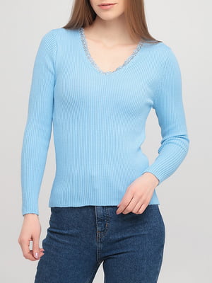 Пуловер блакитний | 5953292