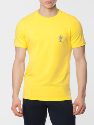 Футболка желтая с логотипом | 5953360