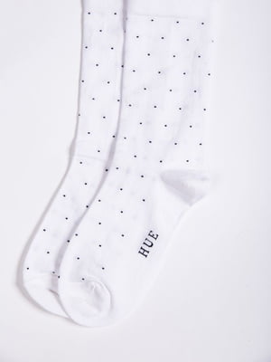 Шкарпетки білі в принт | 5953690